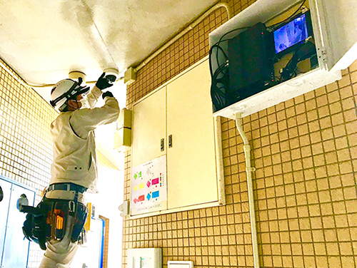 防犯カメラ・監視カメラ設置工事流れ